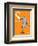 S is for Seal (orange)-Theodor (Dr. Seuss) Geisel-Framed Art Print