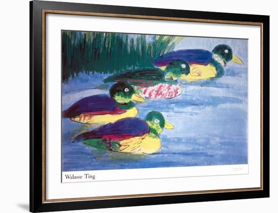 Four Ducks-Walasse Ting-Framed Art Print