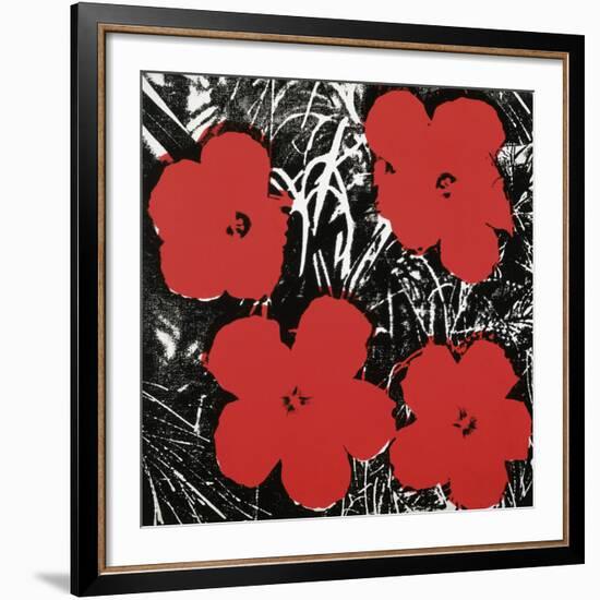 Flowers (Red), 1964-Andy Warhol-Framed Art Print