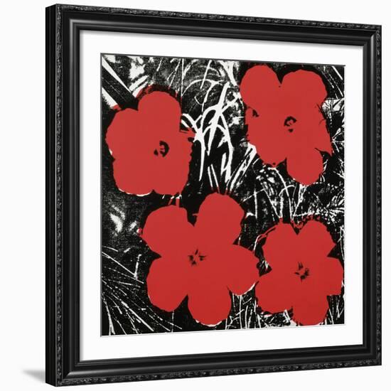 Flowers (Red), 1964-Andy Warhol-Framed Art Print