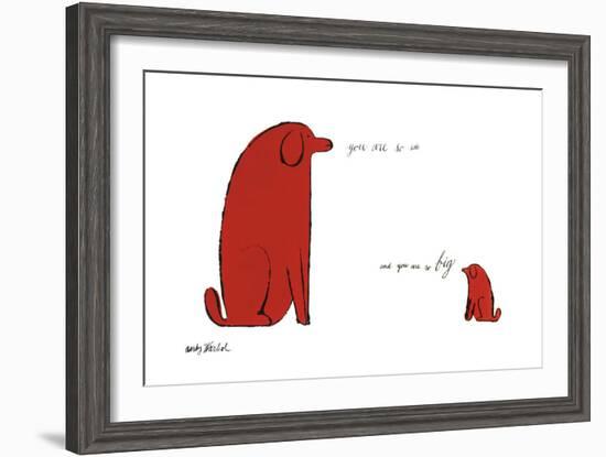 You Are So Little and You Are So Big, c. 1958-Andy Warhol-Framed Art Print