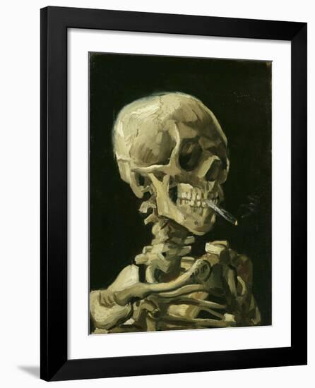 Head of a Skeleton with a Burning Cigarette, 1886-Vincent van Gogh-Framed Giclee Print