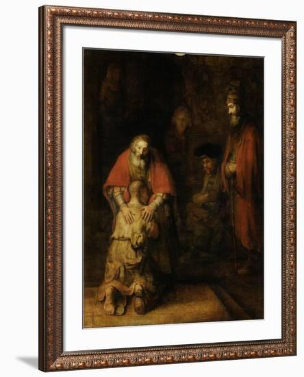 Return of the Prodigal Son, c. 1669-Rembrandt van Rijn-Framed Art Print