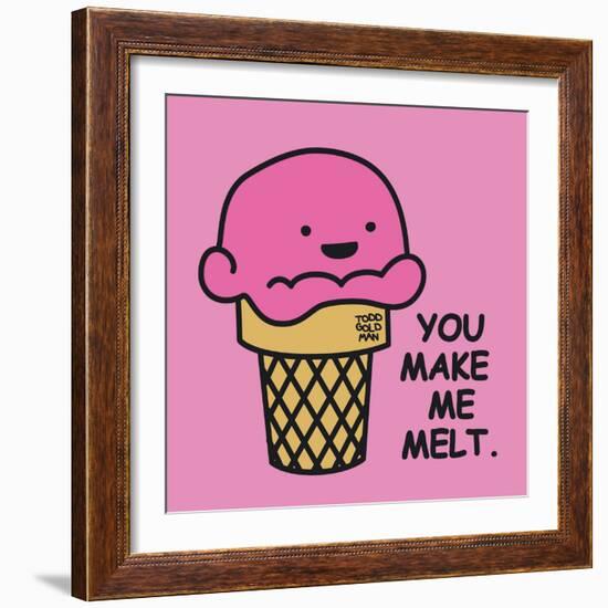 You Make Me Melt-Todd Goldman-Framed Giclee Print