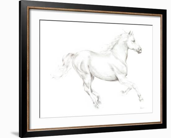 Gallop White-Deborah Pearce-Framed Giclee Print