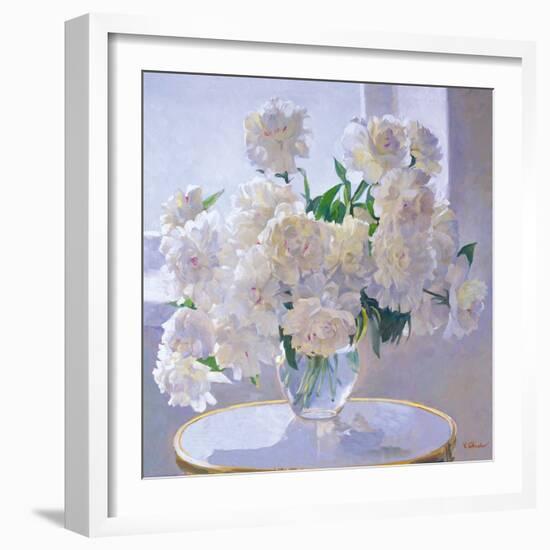 Peonies, Morning Light-Valeriy Chuikov-Framed Giclee Print