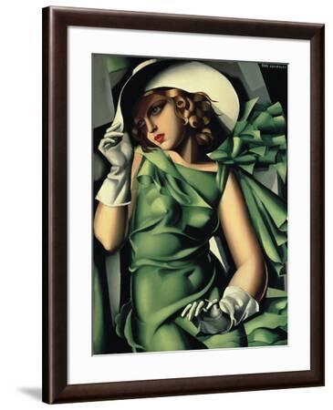 Young Lady with Gloves Giclee Print by Tamara de Lempicka | Art.com