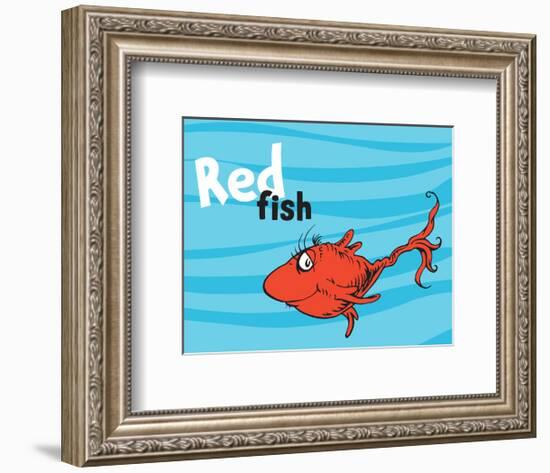 One Fish Two Fish Ocean Collection III - Red Fish (ocean)-Theodor (Dr. Seuss) Geisel-Framed Art Print