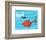 One Fish Two Fish Ocean Collection III - Red Fish (ocean)-Theodor (Dr. Seuss) Geisel-Framed Art Print