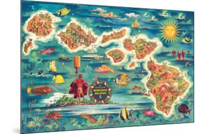 The Dole Map of the Hawaiian Islands - From the Hawaiian Pineapple ...