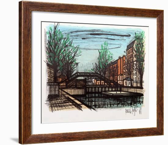 Canal St. Martin-Bernard Buffet-Framed Collectable Print