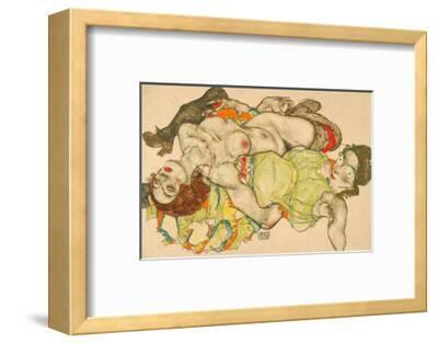 Canvas Print Egon Schiele Female Lovers