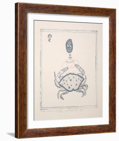 Cancer Crab-Mireille Kramer-Framed Limited Edition