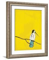 Yellow Bird-Jace Grey-Framed Art Print