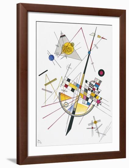 Delicate Tension (1923)-Wassily Kandinsky-Framed Art Print