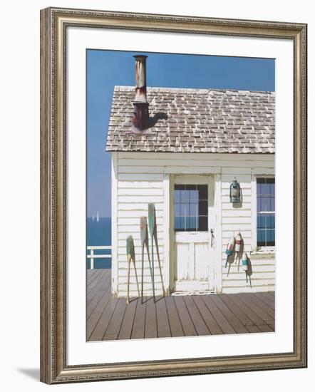 Oars and Buoys-Zhen-Huan Lu-Framed Giclee Print