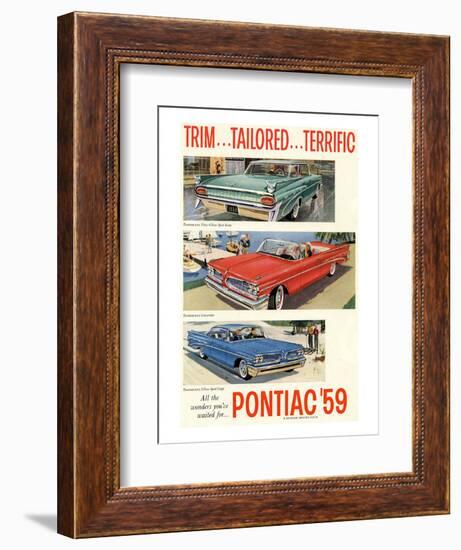 1959 GM Pontiac-Trim Tailored…-null-Framed Premium Giclee Print