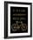 Bicycle I’d Ride Anywhere Golden Black-Amy Brinkman-Framed Art Print