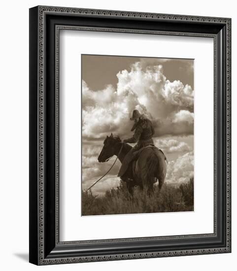 Colorado Cowboy-Barry Hart-Framed Art Print