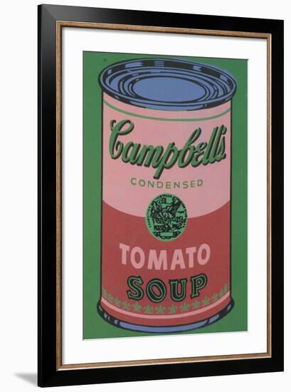 Colored Campbell's Soup Can, 1965 (red & green)-Andy Warhol-Framed Giclee Print