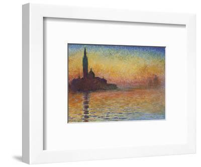 San Giorgio Maggiore At Dusk 1908 Art Print By Claude Monet San Giorgio Maggiore At Dusk 1908 Claude Monet Framed Art Print