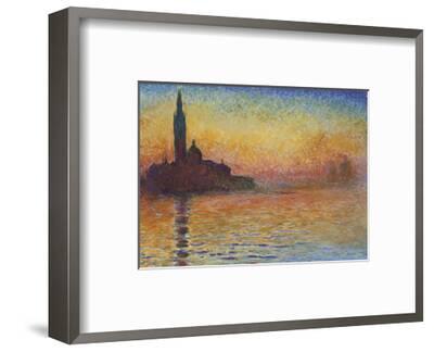 San Giorgio Maggiore At Dusk 1908 Art Print By Claude Monet San Giorgio Maggiore At Dusk 1908 Claude Monet Framed Art Print