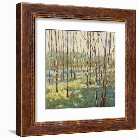 Trees in Blue Green-Libby Smart-Framed Art Print