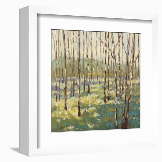 Trees in Blue Green-Libby Smart-Framed Art Print