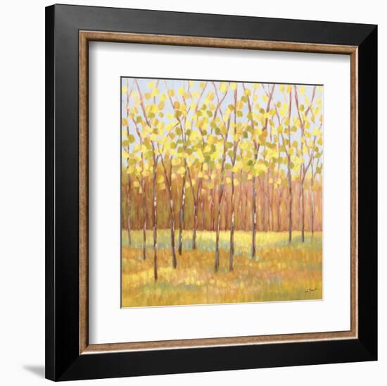 Yellow and Green Trees (center)-Libby Smart-Framed Art Print