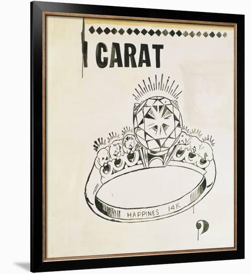 Carat, 1961-Andy Warhol-Framed Giclee Print