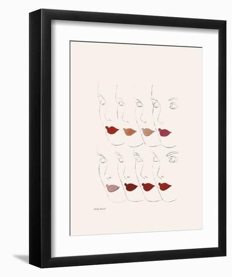 Untitled (Female Faces), c. 1960-Andy Warhol-Framed Art Print