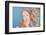 Details of Renaissance Paintings (Sandro Botticelli, Birth of Venus, 1482), 1984 (blue)-Andy Warhol-Framed Art Print