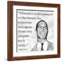 Education is the Passport to the Future-Veruca Salt-Framed Art Print