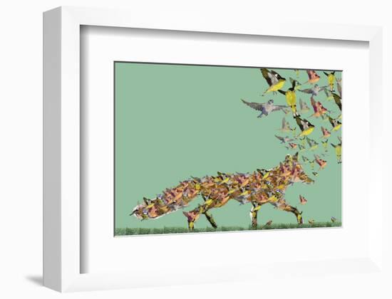 Fox of birds-Claire Westwood-Framed Art Print