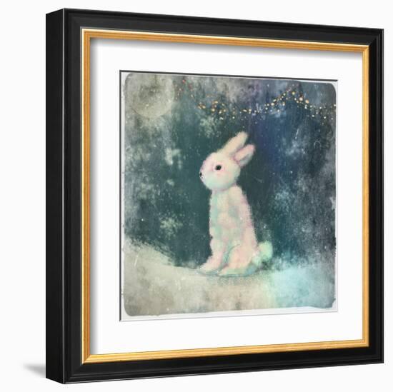 Snow Hare-Claire Westwood-Framed Art Print