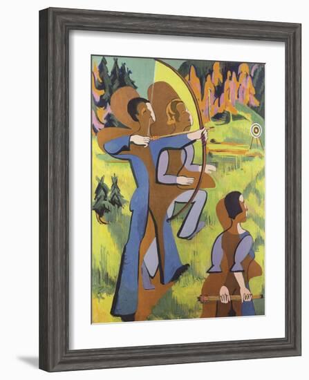 Archers, 1935-1937-Ernst Ludwig Kirchner-Framed Premium Giclee Print