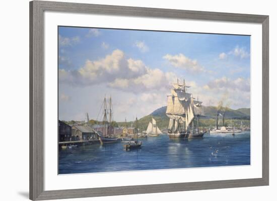 'Aurelia' at Camden, Maine-Roy Cross-Framed Giclee Print