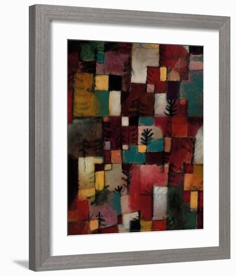 Redgreen and Violet-Yellow Rhythms, 1920-Paul Klee-Framed Art Print