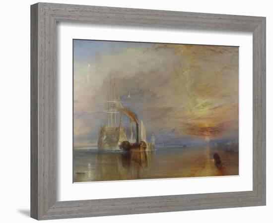 The Fighting Temeraire, 1839-J M W Turner-Framed Art Print