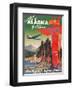 Fly to Alaska - by Clipper - Pan American World Airways - Native Totem Pole-Mark Von Arenburg-Framed Art Print