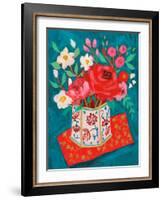 Hong Kong Garden Chinoiserie Tin-Sharon Montgomery-Framed Art Print