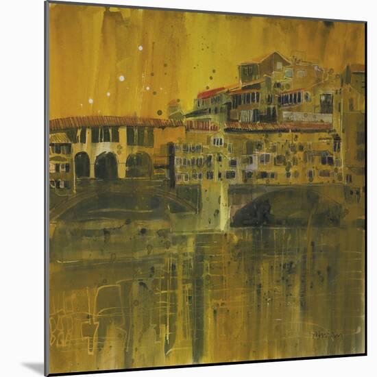 Bathed in Evening Light, Ponte Vecchio, Florence-Susan Brown-Mounted Giclee Print