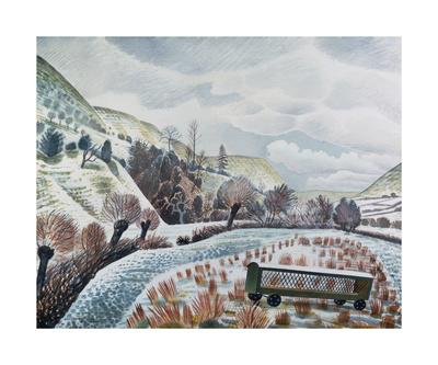 'New Year Snow, 1938' Premium Giclee Print - Eric Ravilious | Art.com