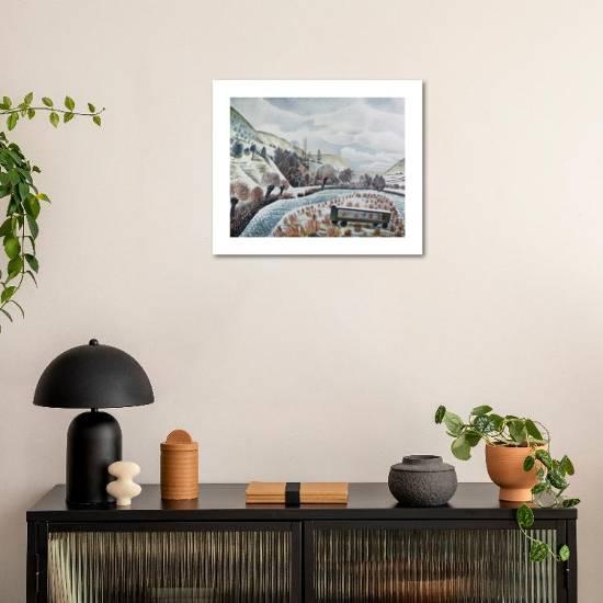 'New Year Snow, 1938' Premium Giclee Print - Eric Ravilious | Art.com