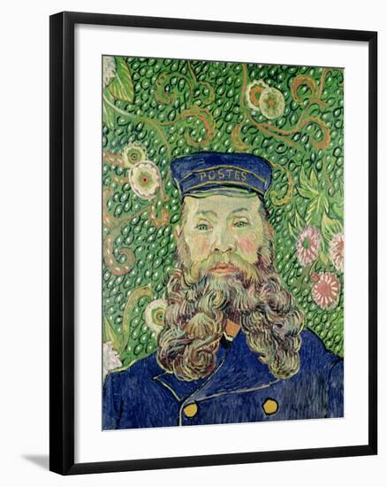 Portrait of the Postman Joseph Roulin, c.1889-Vincent van Gogh-Framed Giclee Print