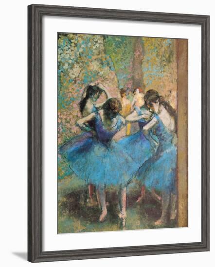 Dancers in Blue, c.1895-Edgar Degas-Framed Giclee Print