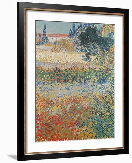 Garden in Bloom Arles, c.1888-Vincent van Gogh-Framed Giclee Print