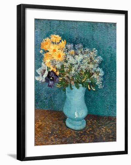 Vase of Lilacs, Daisies and Anemones, c.1887-Vincent van Gogh-Framed Giclee Print