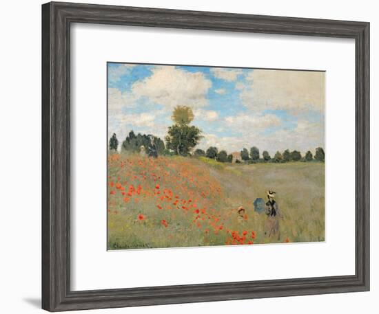 Wild Poppies, Near Argenteuil (Les Coquelicots: Environs D'Argenteuil), 1873-Claude Monet-Framed Giclee Print