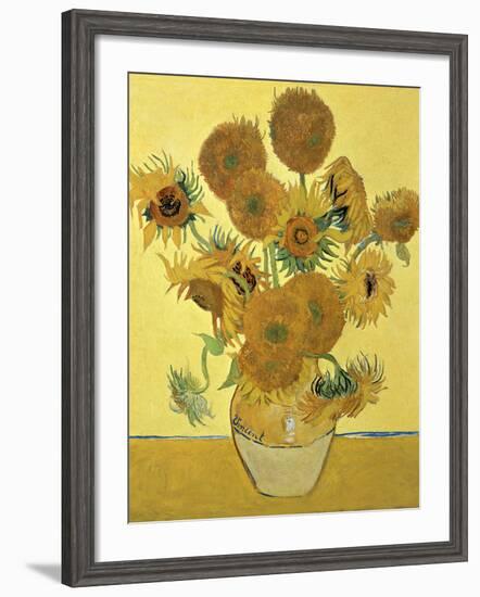 Vase of Fifteen Sunflowers, c.1888-Vincent van Gogh-Framed Giclee Print